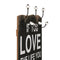 Wandkapstok met 6 haken LOVE LIVE 120x40 cm