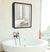 Wandspiegel Luxury – Zwart/Zilver 50x40cm